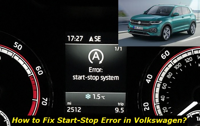 fixing start stop error volkswagen